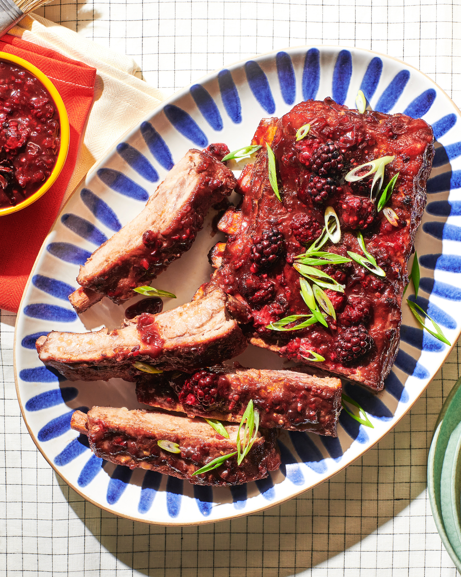 Image of Always Fresh Blackberry Hoisin barbeque Sauce over Ribs