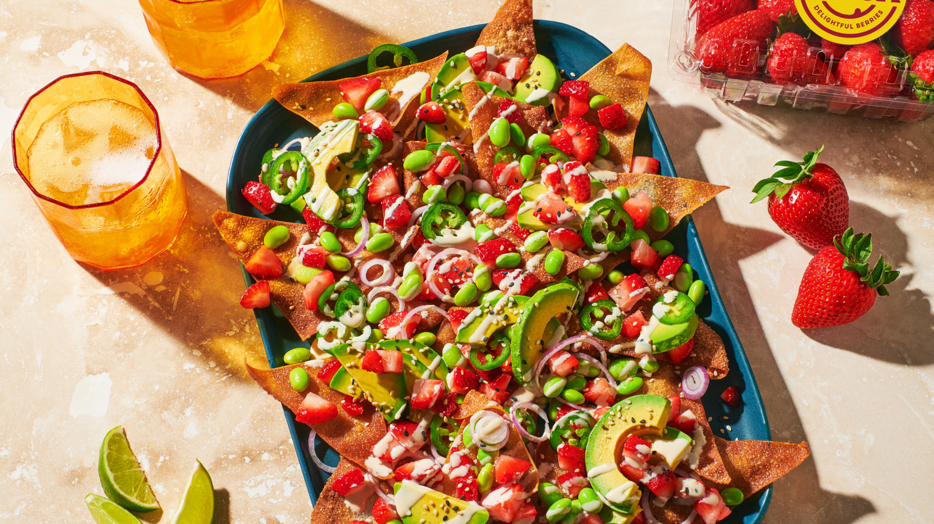 Image of Always Fresh Summer Strawberry Wonton Nachos